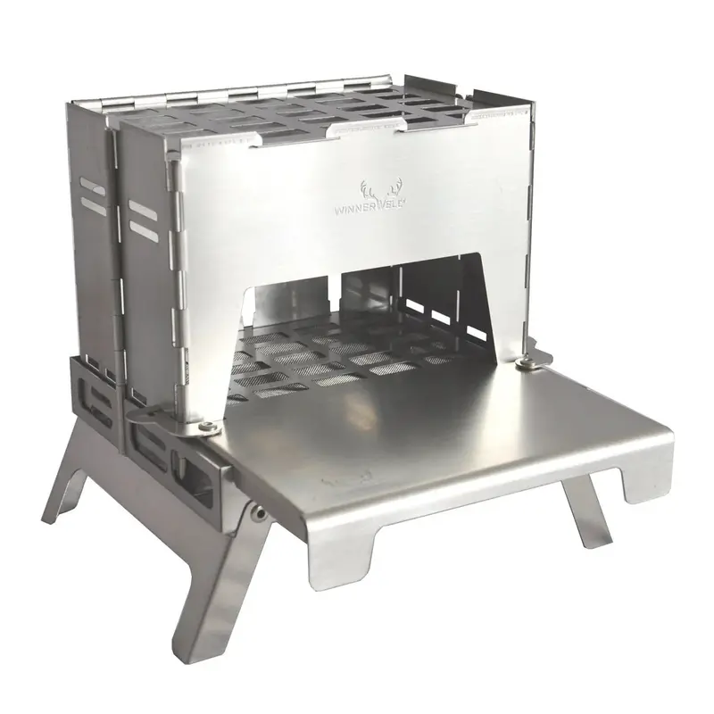 Winnerwell Nomad Backpack Stove Kit with Stainless Steel Table Board and Base Tray