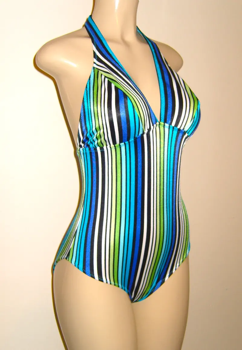 Women’s Halter-Neck One-Piece Bathing Suit
